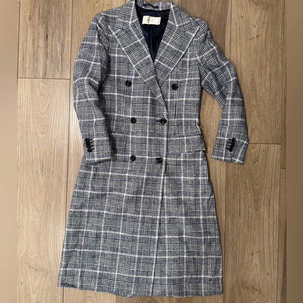 Suistudio double breasted Checkerd blazer/coat